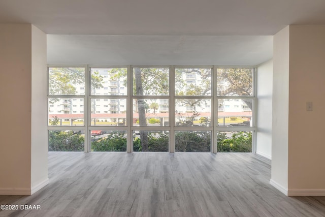 interior space with a healthy amount of sunlight and wood finished floors