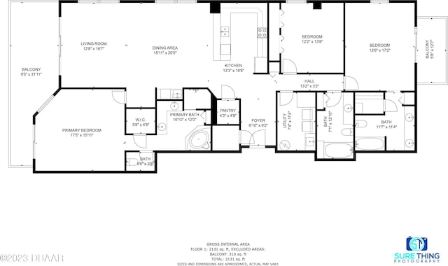 3801 S Atlantic Ave Unit 303, Daytona Beach Shores, FL 32118 - property floor plan