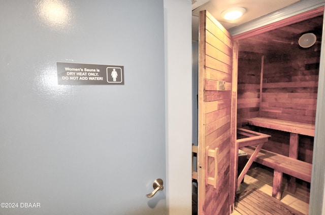 view of sauna / steam room