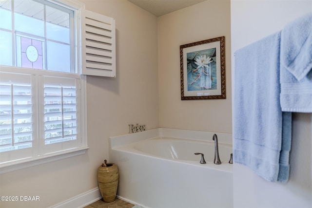 bathroom featuring a bathing tub