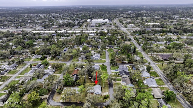 bird's eye view featuring a residential view