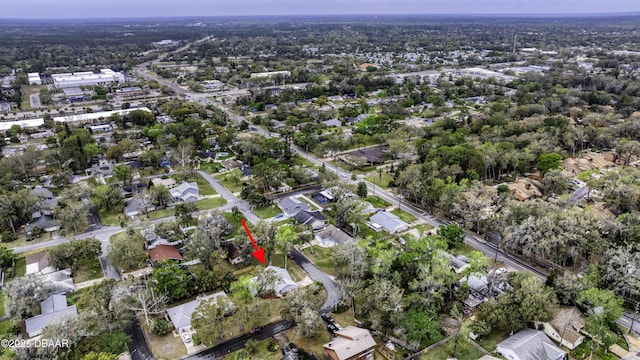 aerial view featuring a residential view