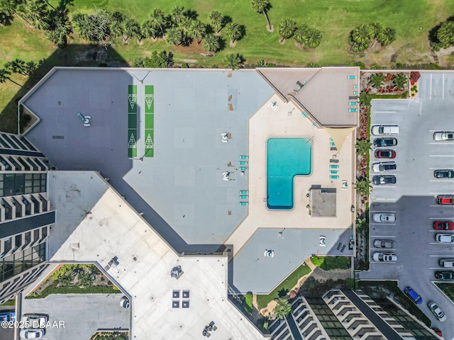 1 Oceans W Blvd Unit 8A2, Daytona Beach, FL 32118 - drone / aerial view of a pool area