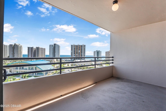 1 Oceans W Blvd Unit 8A2, Daytona Beach, FL 32118 - balcony featuring a water view and a view of city