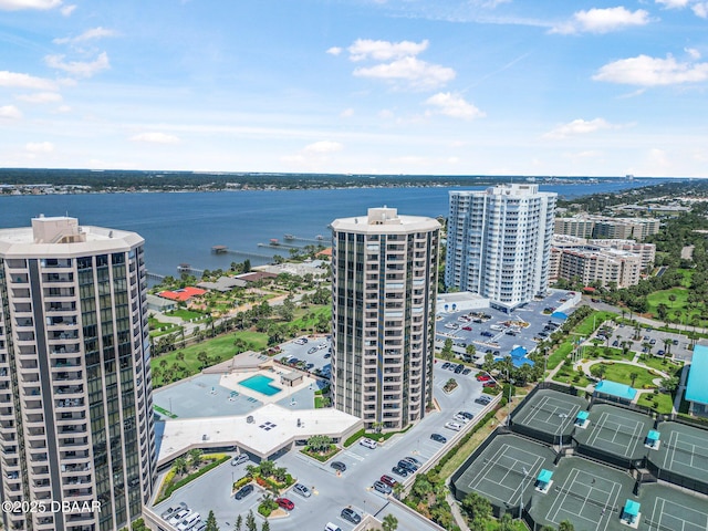 1 Oceans W Blvd Unit 8A2, Daytona Beach, FL 32118 - view of urban area with a large body of water and apartment complex / building