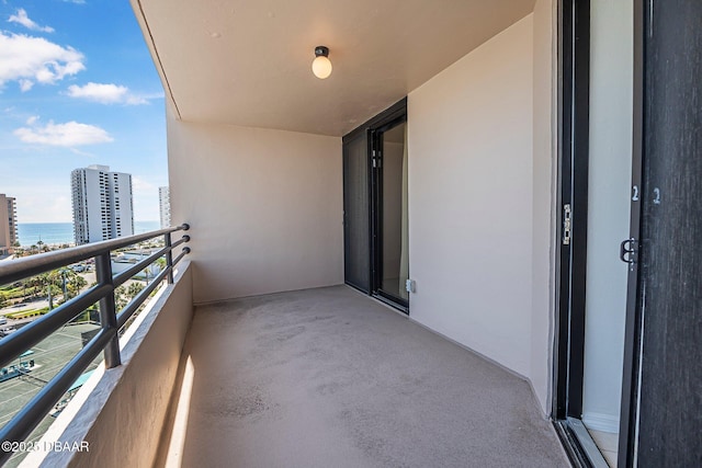 1 Oceans W Blvd Unit 8A2, Daytona Beach, FL 32118 - balcony featuring a city view and a water view