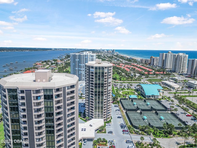 1 Oceans W Blvd Unit 8A2, Daytona Beach, FL 32118 - view of urban area with a large body of water and apartment complex