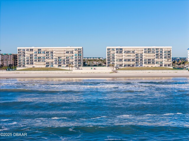 water view featuring a beach view