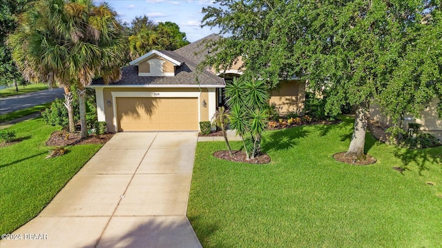 view of front of house featuring a front yard