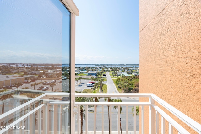 view of balcony