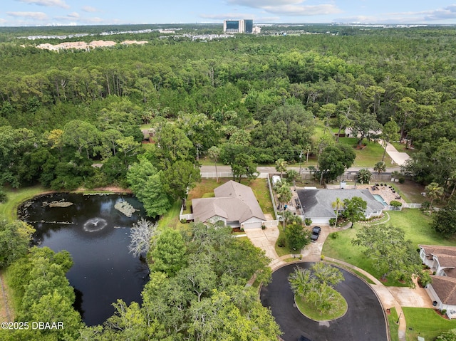 7 Traceway Ct, Ormond Beach, FL 32174 - aerial view of a forest and a nearby body of water