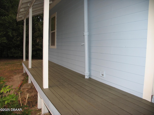 view of deck