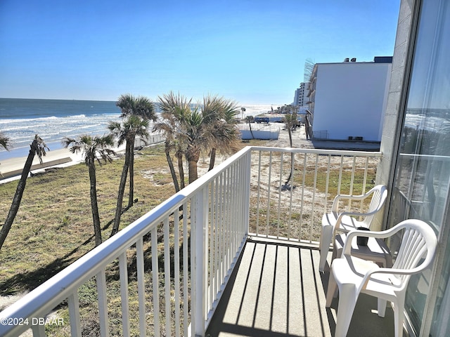 1233 S Atlantic Ave Unit 3310, Daytona Beach, FL 32118 - balcony featuring a water view