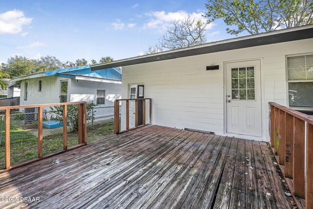 656 Winchester St, Daytona Beach, FL 32114 - deck featuring fence