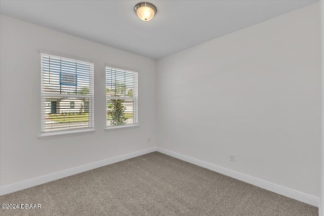 view of carpeted empty room