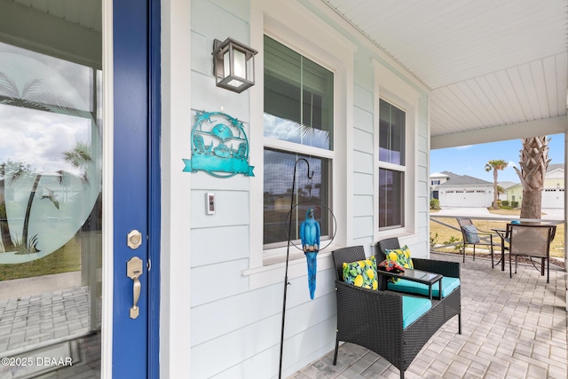 view of patio / terrace with a porch