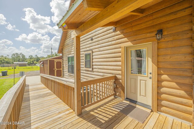 view of wooden terrace