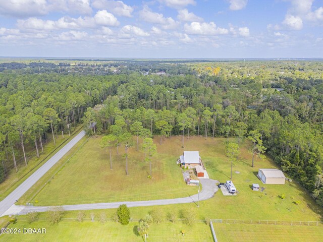 drone / aerial view with a rural view