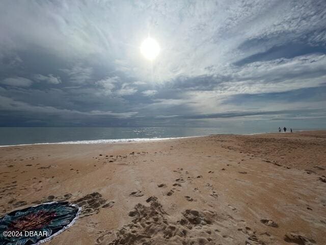 water view with a view of the beach