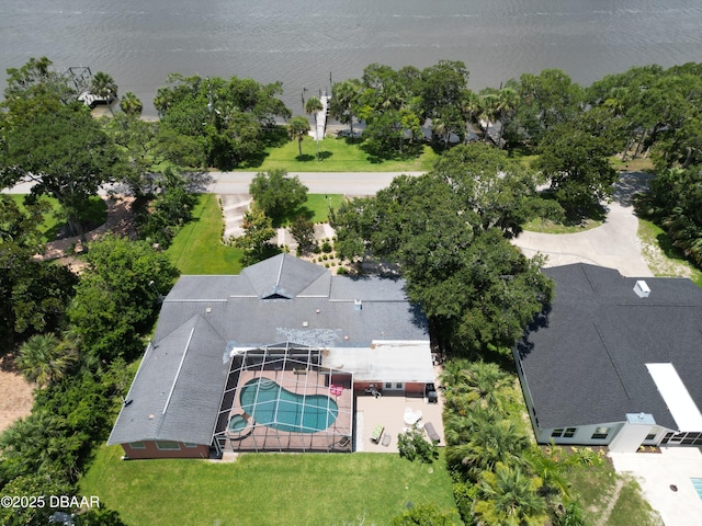 2667 John Anderson Dr, Ormond Beach, FL 32176 - bird's eye view of a pool