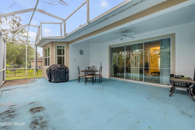 6 Promenade Pl, Palm Coast, FL 32164 - sunroom / solarium with a ceiling fan
