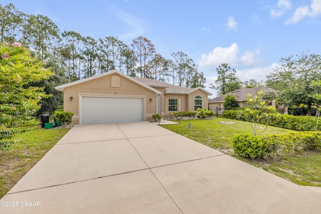 6 Promenade Pl, Palm Coast, FL 32164 - single story home featuring stucco siding, a garage, and concrete driveway