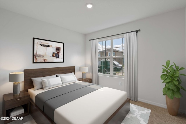 bedroom featuring carpet floors