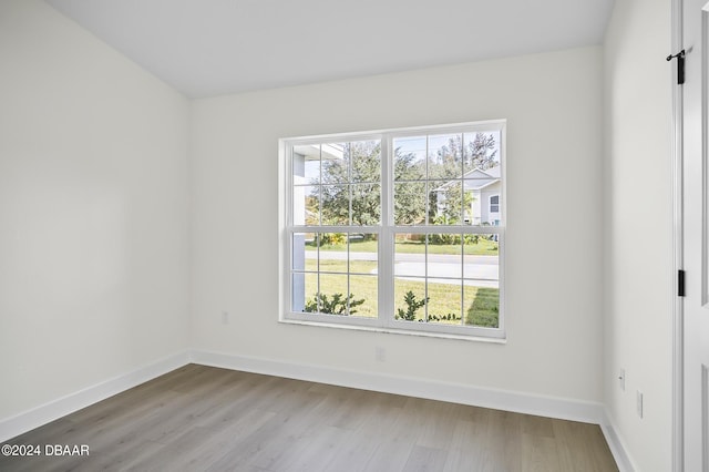 111 Bird Of Paradise Dr, Palm Coast, FL 32137 - unfurnished room featuring healthy amount of natural light, baseboards, and wood finished floors