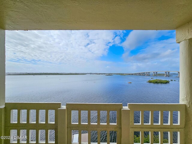 3606 S Peninsula Dr # 404, Port Orange, FL 32127 - water view with a notable bridge