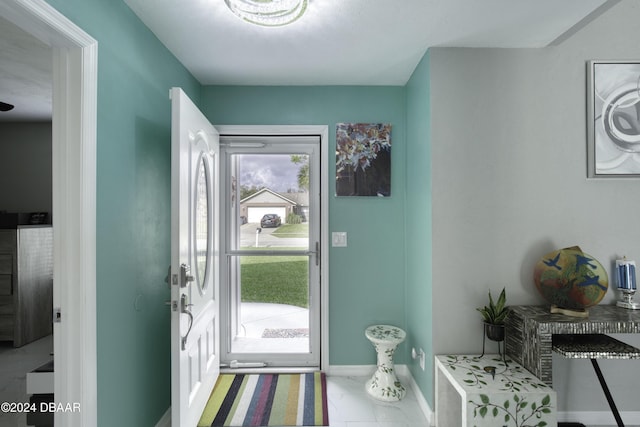 entryway featuring plenty of natural light