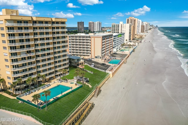 3145 S Atlantic Ave Unit 504, Daytona Beach Shores, FL 32118 - aerial view of a pool and unending shoreline