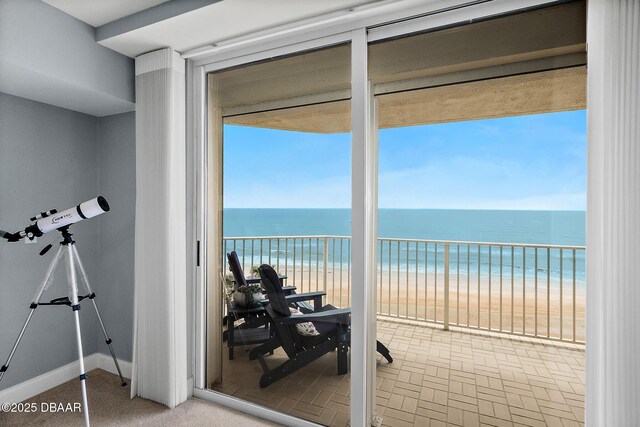 3145 S Atlantic Ave Unit 504, Daytona Beach Shores, FL 32118 - water view with local beach