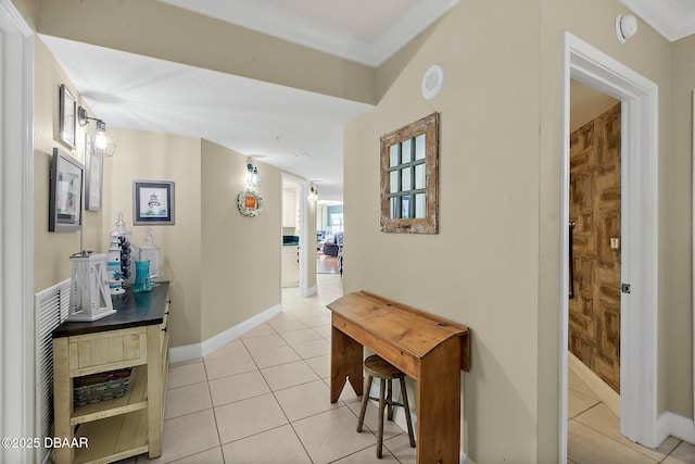 3145 S Atlantic Ave Unit 504, Daytona Beach Shores, FL 32118 - hallway with light tile patterned flooring