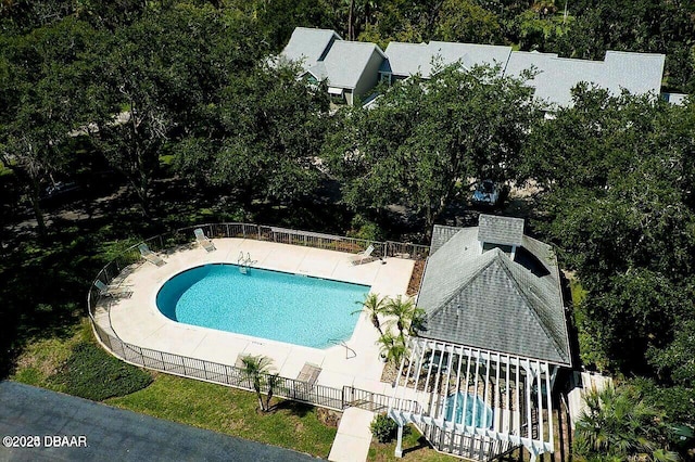 view of pool with a patio