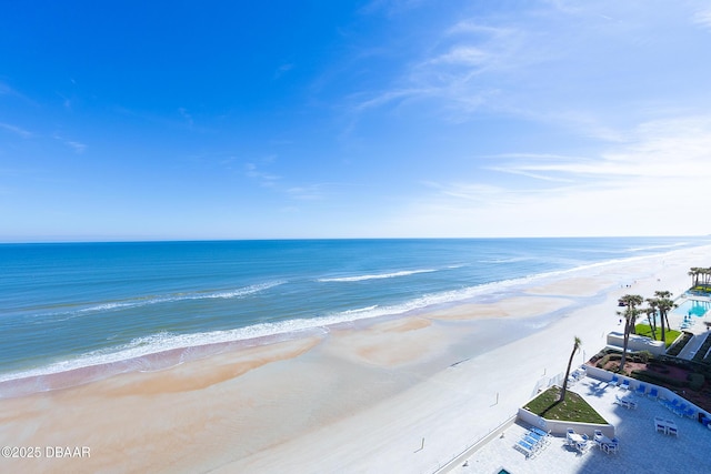 property view of water with a view of the beach