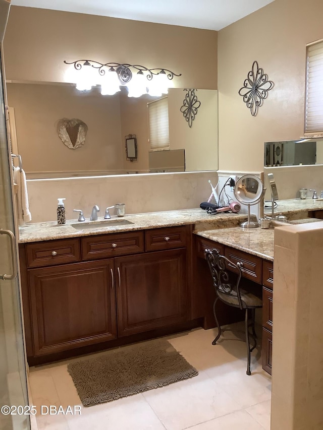 bathroom featuring vanity