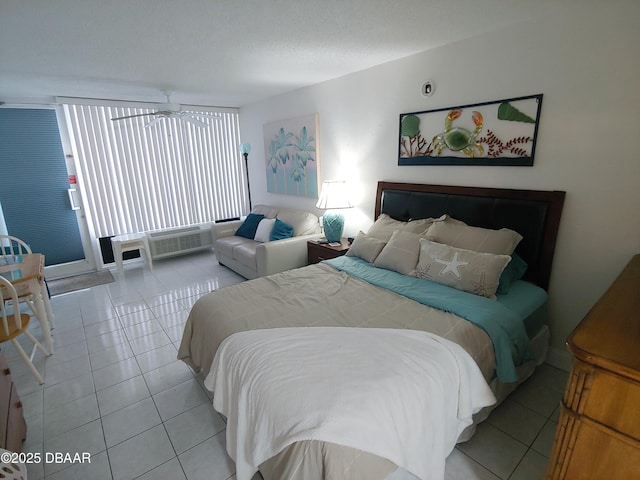 view of tiled bedroom