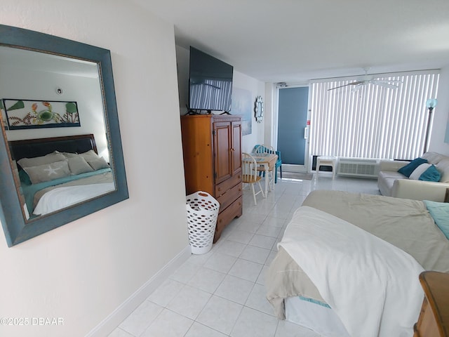 view of tiled living room