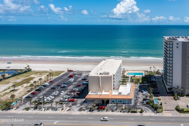 2043 S Atlantic Ave Unit 105, Daytona Beach, FL 32118 - bird's eye view with a water view and a view of the beach