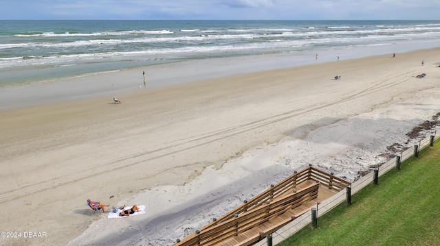 4139 S Atlantic Ave Unit A406, New Smyrna Beach, FL 32169 - water view featuring local beach