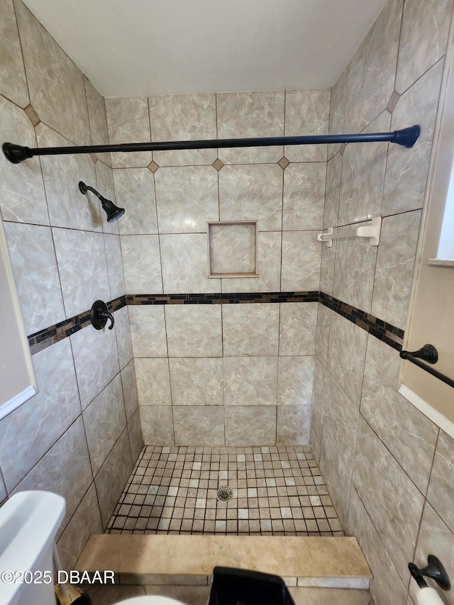 812 S Kottle Cir Unit S, Daytona Beach, FL 32114 - bathroom featuring tiled shower and toilet