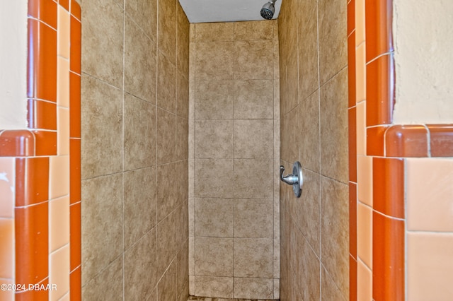 details featuring a tile shower