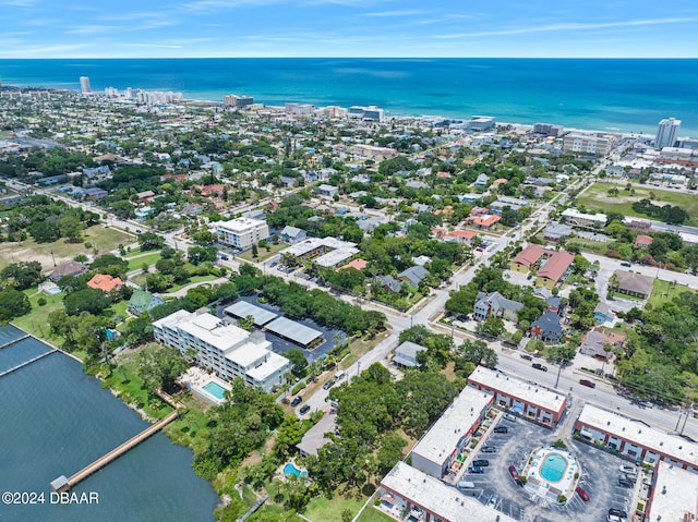 711 N Halifax Ave Unit 405, Daytona Beach, FL 32118 - birds eye view of property with a water view