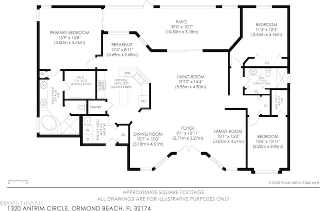 1320 Antrim Cir, Ormond Beach, FL 32174 - plan