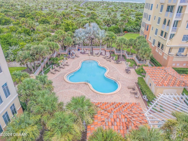 view of pool with a patio