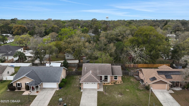 aerial view with a view of trees