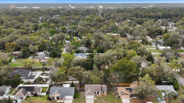 drone / aerial view with a residential view