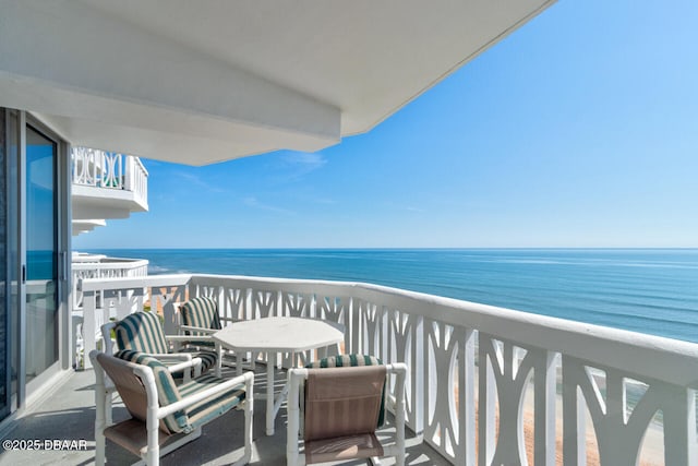 1133 Ocean Shore Blvd Unit 905, Ormond Beach, FL 32176 - balcony with view of water and beach