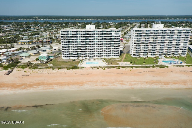 1133 Ocean Shore Blvd Unit 905, Ormond Beach, FL 32176 - bird's eye view of apartment complex / building, a large body of water, and a pool