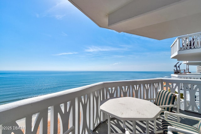 1133 Ocean Shore Blvd Unit 905, Ormond Beach, FL 32176 - balcony featuring a water view